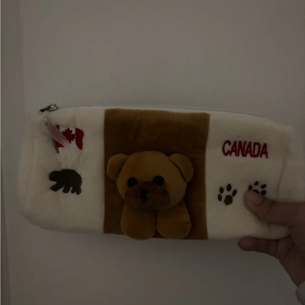 Cute Bear Canada Pencil Case